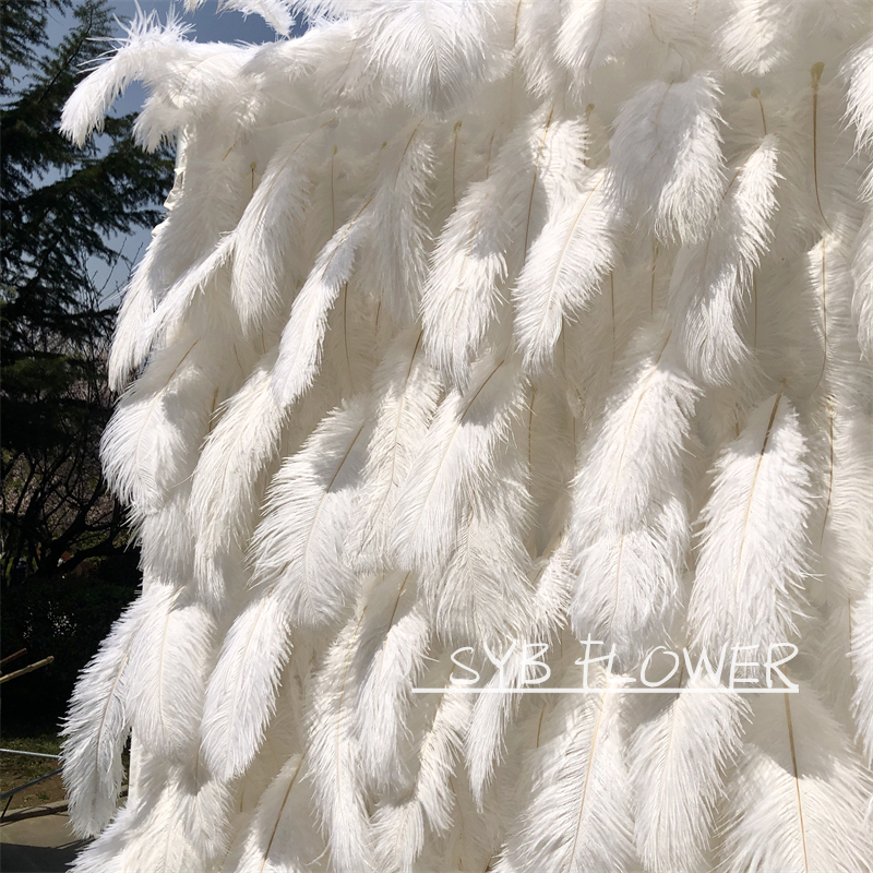 #164 Hot Sale Wedding Event Feather Background decoration Artificial Romantic 3D Flower Wall Backdrop