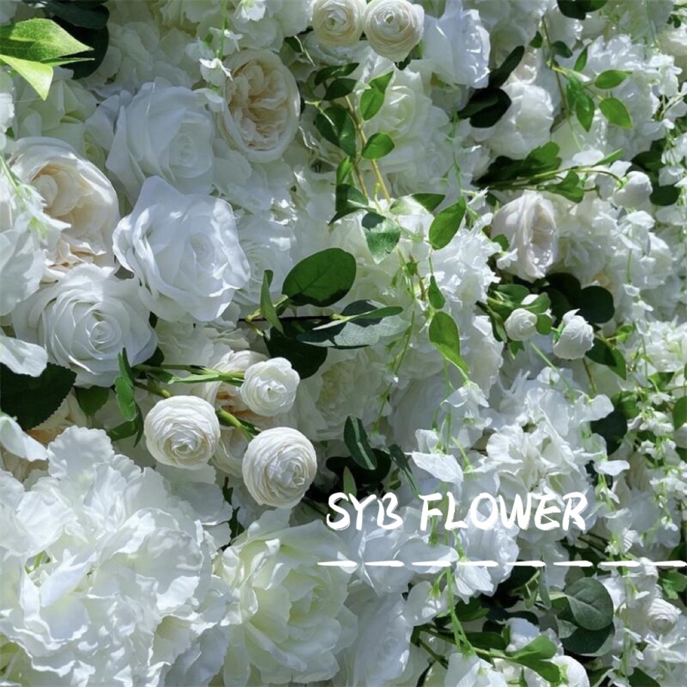 #190 Hot Sale Silk Roll Up Flower Mat Luxurious Flower Wall for Wedding Occasion and Baby Shower Backdrop