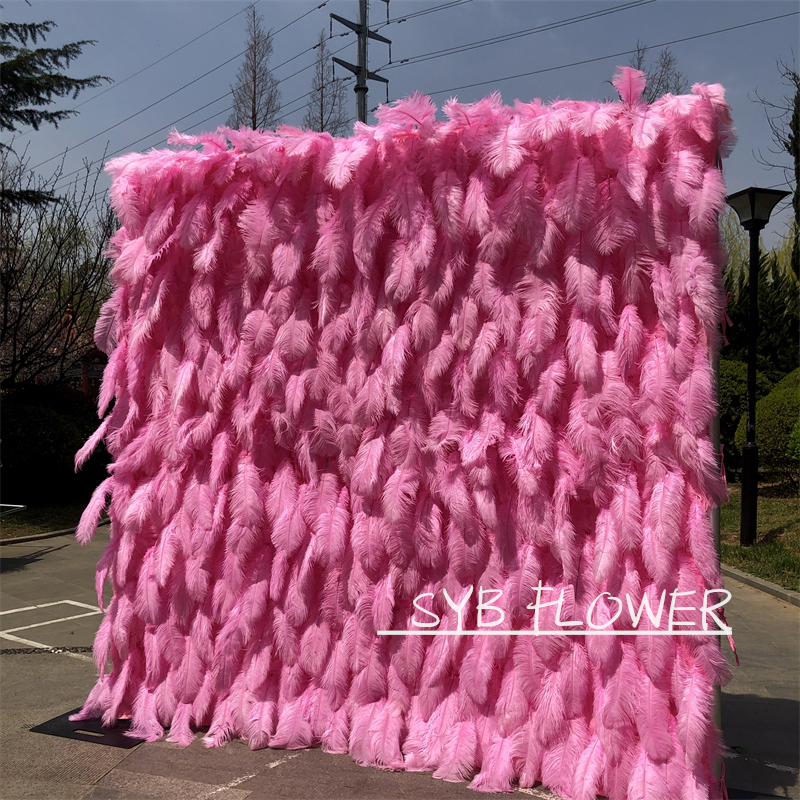 #164-2 SYB Flower Very 3D Roll Up Artificial Colorful Flowers Wall Backdrop Panel Wedding Decoration