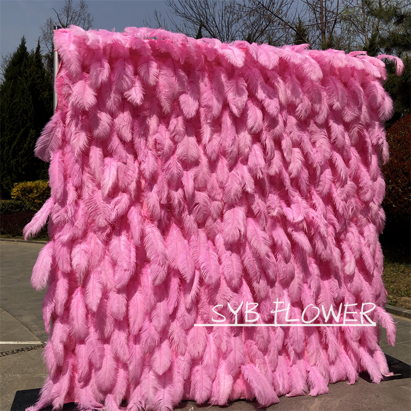 #164-2 SYB Flower Very 3D Roll Up Artificial Colorful Flowers Wall Backdrop Panel Wedding Decoration