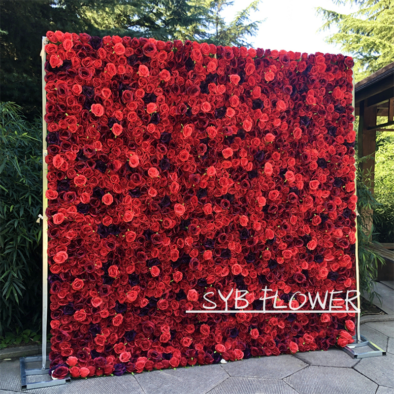 #149 SYB FLOWER 3D Daisy Roll Up Flower Wall Colorful Floral Wall Wedding Background For Birthday Party
