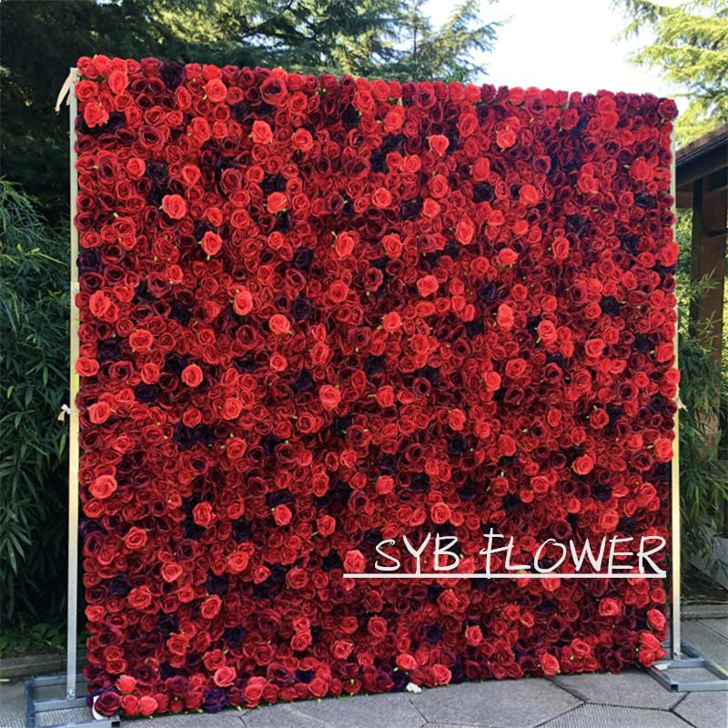 #149 SYB FLOWER 3D Daisy Roll Up Flower Wall Colorful Floral Wall Wedding Background For Birthday Party
