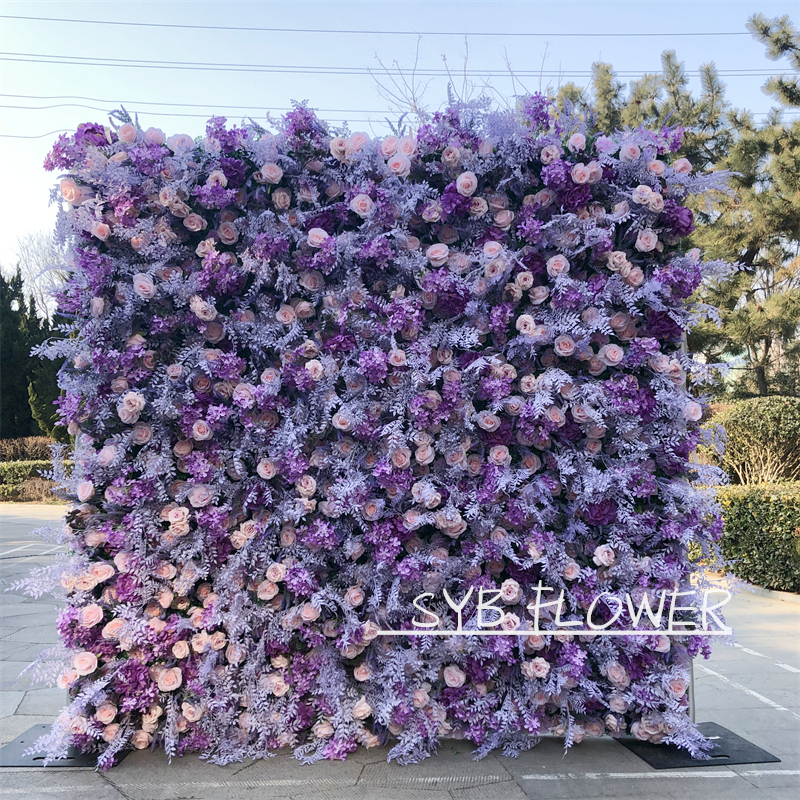 #173 5D SYB Factory Direct Sales Artificial Excellent Quality Gift Flower Wall Background Image Decoration Panels