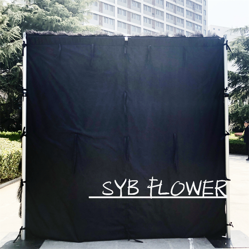 #164-3 SYB Factory Direct Custom Flower Wall Artificial Silk Feather Wall For Wedding Decoration Feather Wall