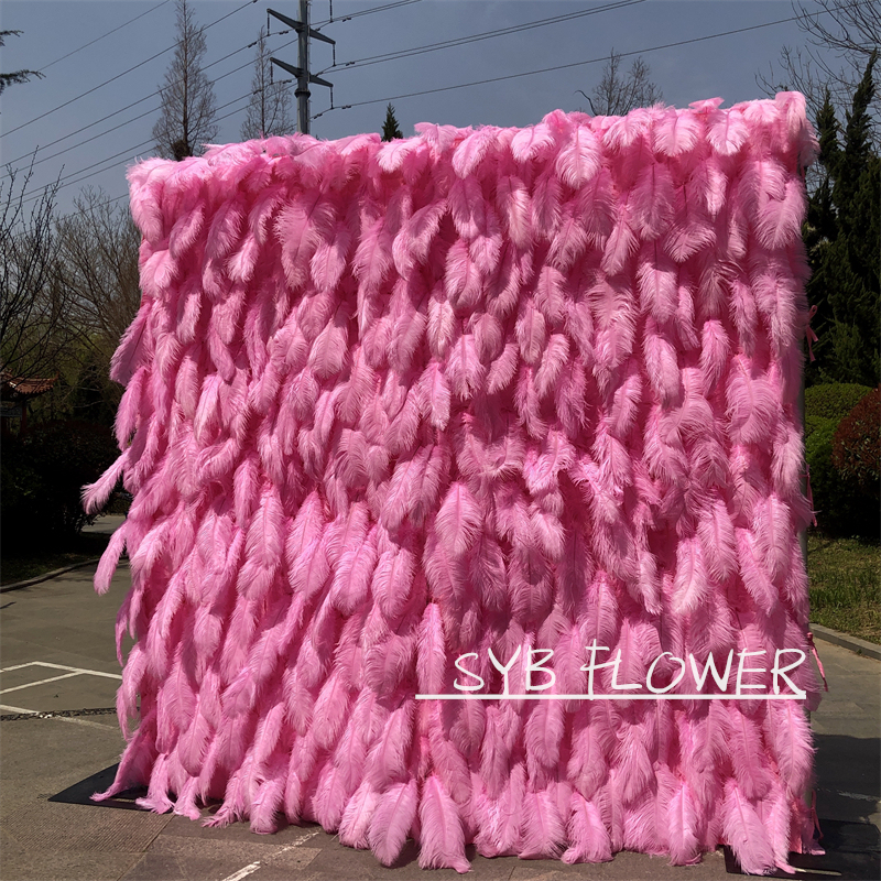 #164-2 SYB Flower Very 3D Roll Up Artificial Colorful Flowers Wall Backdrop Panel Wedding Decoration