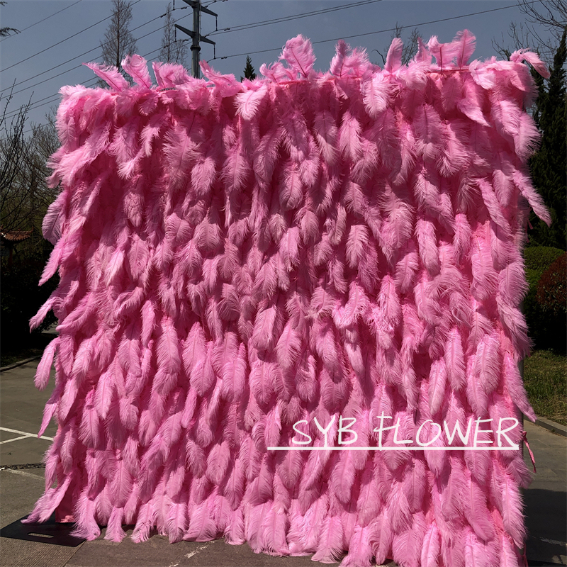 #164-2 SYB Flower Very 3D Roll Up Artificial Colorful Flowers Wall Backdrop Panel Wedding Decoration