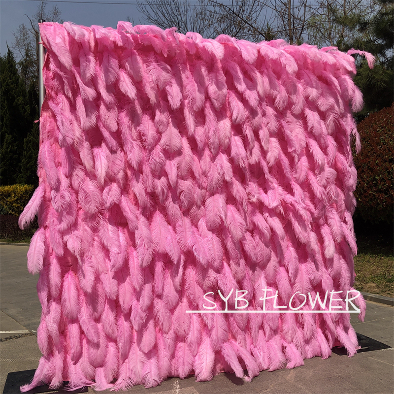 #164-2 SYB Flower Very 3D Roll Up Artificial Colorful Flowers Wall Backdrop Panel Wedding Decoration