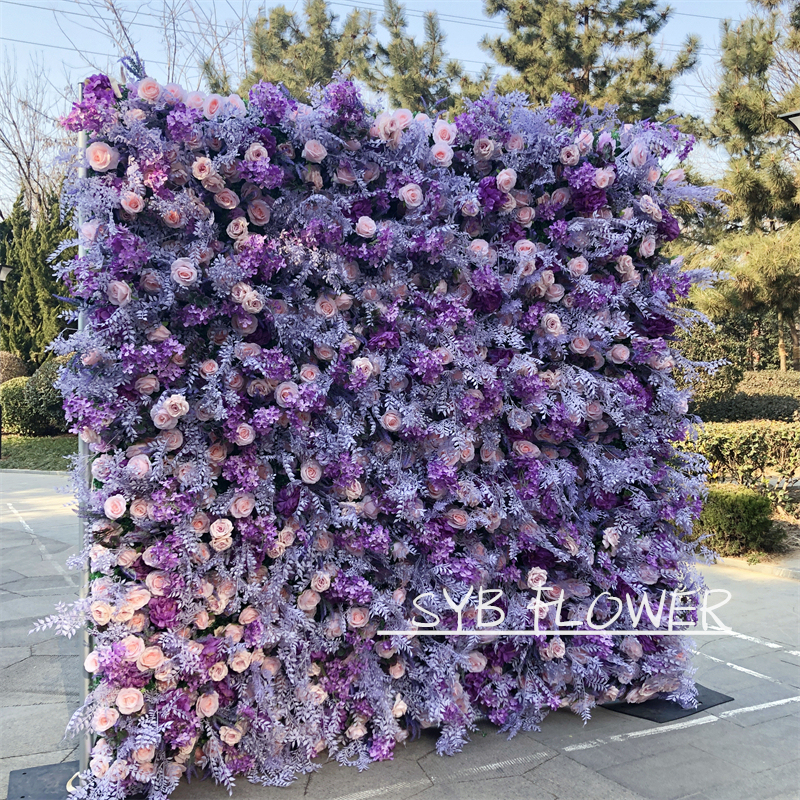 #173 5D SYB Factory Direct Sales Artificial Excellent Quality Gift Flower Wall Background Image Decoration Panels