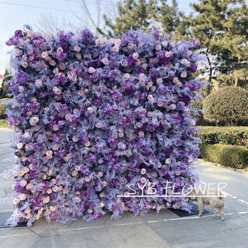 #173 5D SYB Factory Direct Sales Artificial Excellent Quality Gift Flower Wall Background Image Decoration Panels