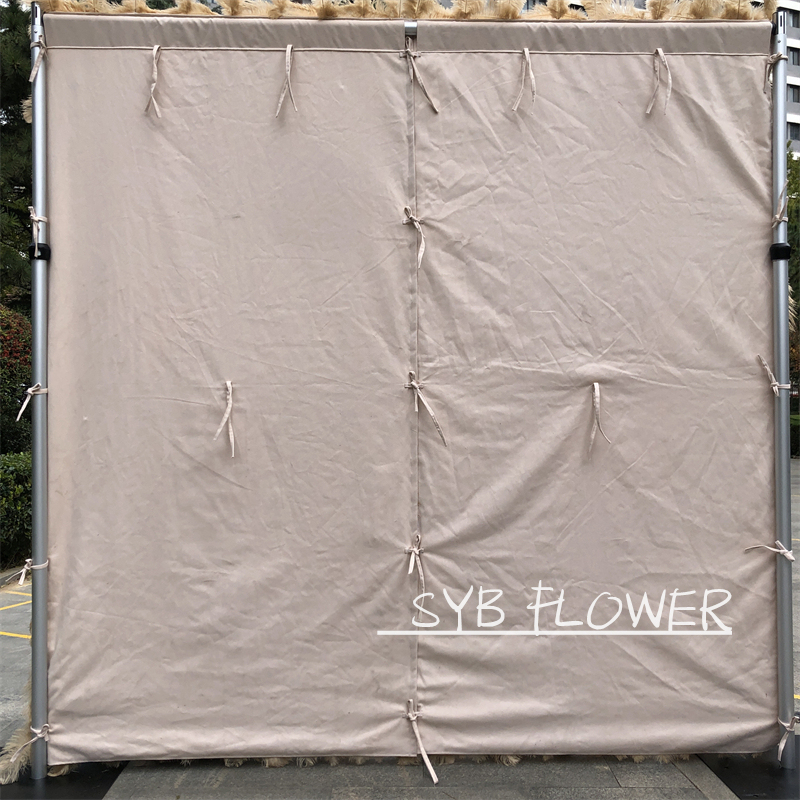 #164-6 SYB FLOWER Custom Size 3D Roll Up Artificial Feather Wall Backdrop Panel Wedding Decoration