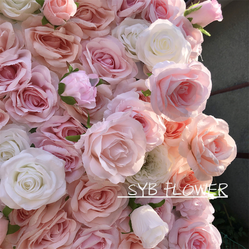 #210 Factory Hot Sale Rose Pink Silk Rose Peony Bouquet Artificial Flowers Home Wedding Decorative Flowers Wall