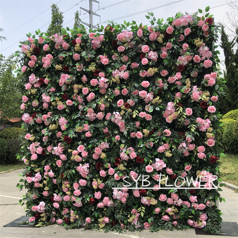 #213 SYB FLOWER Customized Simulation Flower Wall Wholesale Gift Wall Wedding Decoration Wedding Backdrop Event