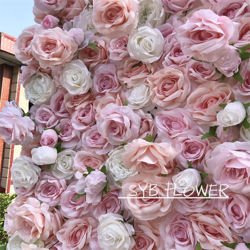 #210 Factory Hot Sale Rose Pink Silk Rose Peony Bouquet Artificial Flowers Home Wedding Decorative Flowers Wall