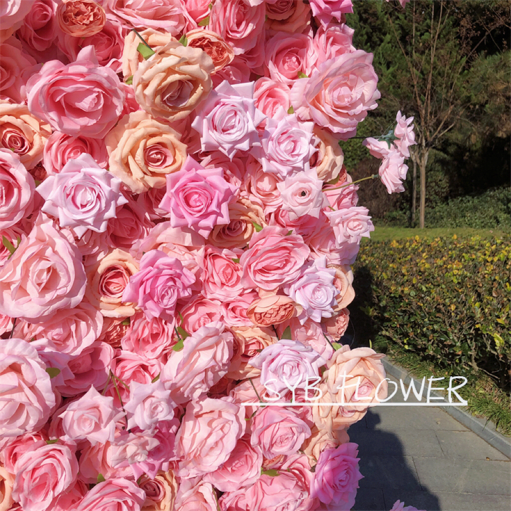 #242 SYB Flowers Wedding Backdrop Decoration Natural Flower Background Flower Panel For Party Wedding Decoration