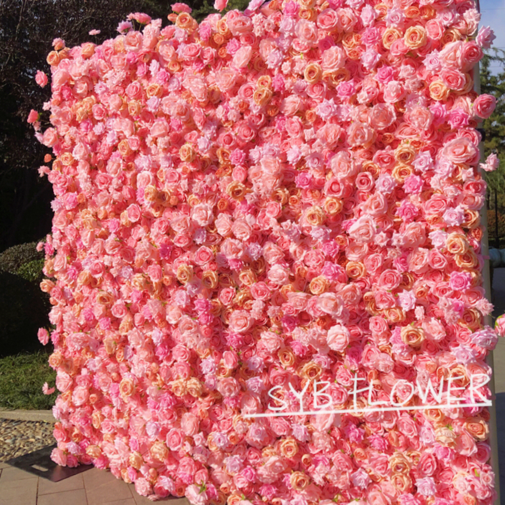 #242 SYB Flowers Wedding Backdrop Decoration Natural Flower Background Flower Panel For Party Wedding Decoration