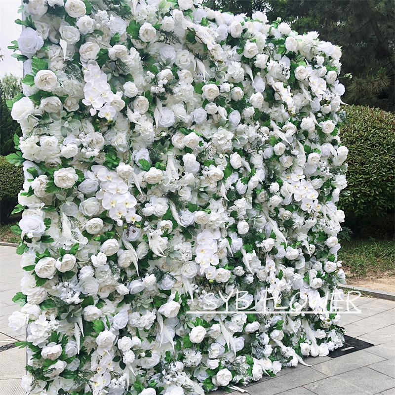 #202 SYB FLOWER  Very 3D Custom Wedding Decor Flower Wall Artificial Floral Panel Flower Wall Backdrop