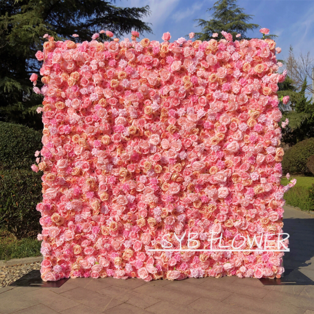 #242 SYB Flowers Wedding Backdrop Decoration Natural Flower Background Flower Panel For Party Wedding Decoration