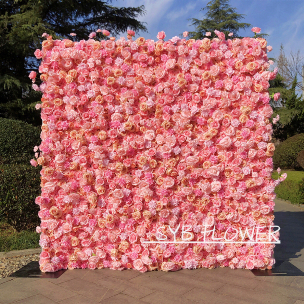 #242 SYB Flowers Wedding Backdrop Decoration Natural Flower Background Flower Panel For Party Wedding Decoration