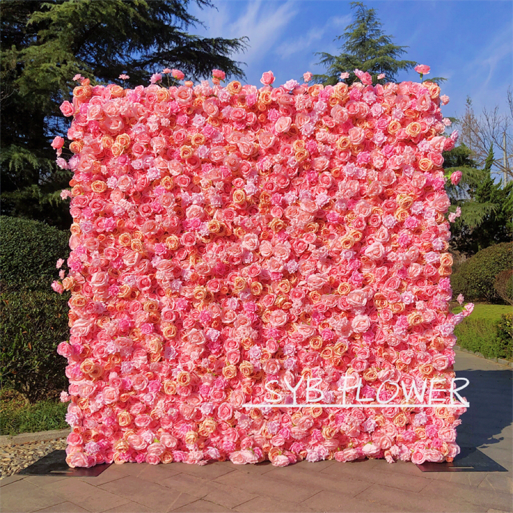 #242 SYB Flowers Wedding Backdrop Decoration Natural Flower Background Flower Panel For Party Wedding Decoration