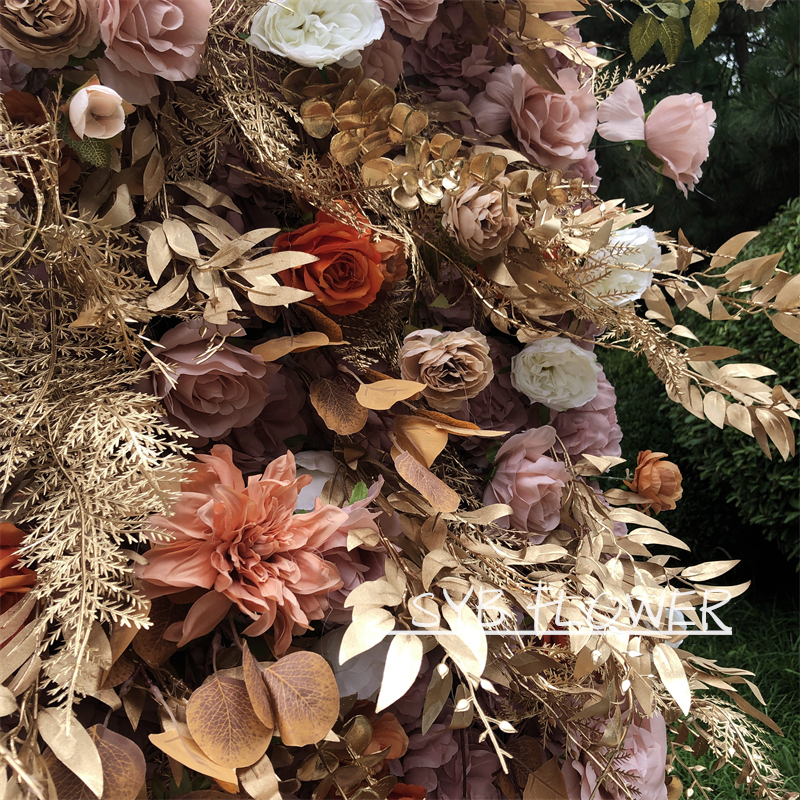 #230 SYB New ProductS Very 5D Roll Up Artificial Colorful Flowers Wall Backdrop Panel Wedding Decoration