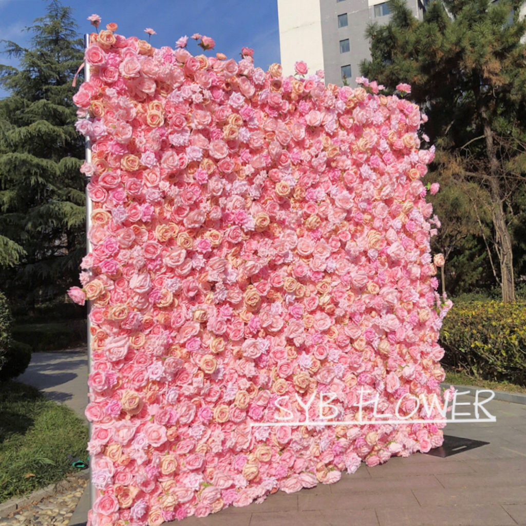#242 SYB Flowers Wedding Backdrop Decoration Natural Flower Background Flower Panel For Party Wedding Decoration