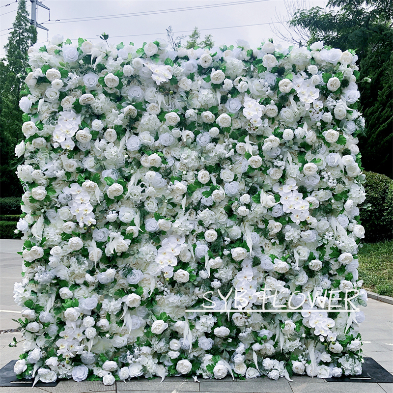 #202 SYB FLOWER  Very 3D Custom Wedding Decor Flower Wall Artificial Floral Panel Flower Wall Backdrop