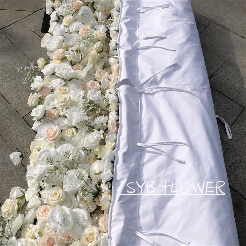 #243 Wholesale Flores Gradient Floral Backdrop Restaurant Decoration Wedding Party Events Artificial Wall Flowers Panel