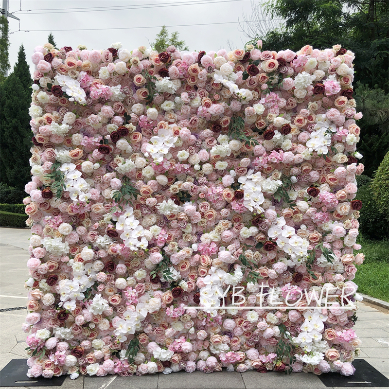 #218 SYB Flowers Wedding Backdrop Decoration Natural Flower Background Flower Panel For Party Wedding Decoration