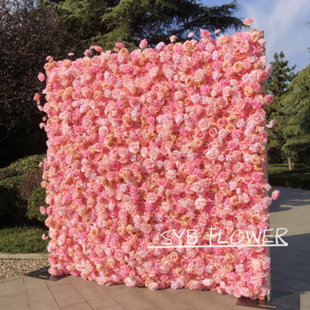 #242 SYB Flowers Wedding Backdrop Decoration Natural Flower Background Flower Panel For Party Wedding Decoration
