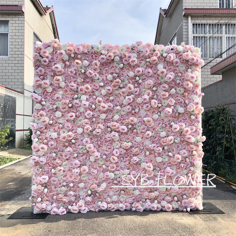 #210 Factory Hot Sale Rose Pink Silk Rose Peony Bouquet Artificial Flowers Home Wedding Decorative Flowers Wall