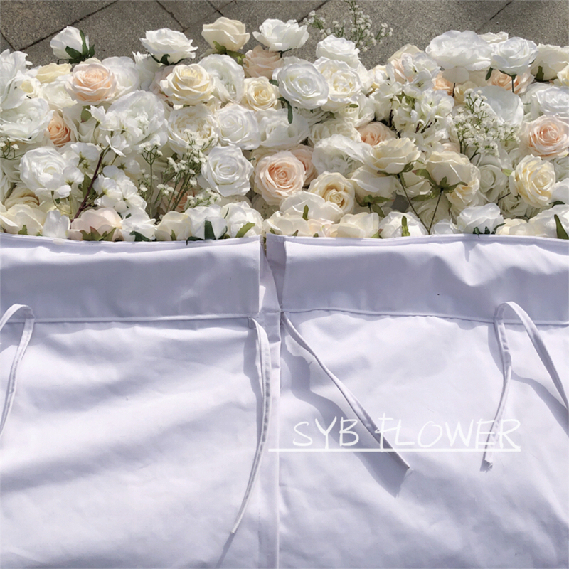 #243 Wholesale Flores Gradient Floral Backdrop Restaurant Decoration Wedding Party Events Artificial Wall Flowers Panel