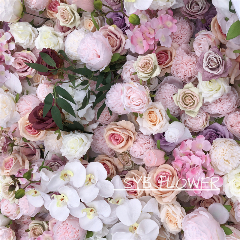 #218 SYB Flowers Wedding Backdrop Decoration Natural Flower Background Flower Panel For Party Wedding Decoration
