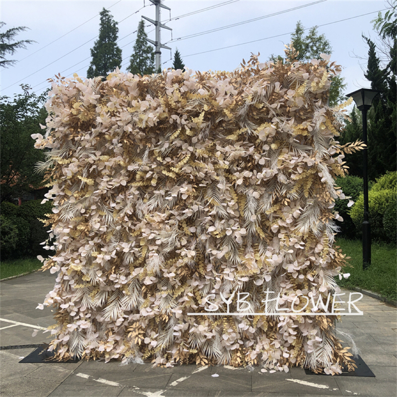 #229 Wholesale Custom Wedding Supplies Decoration Flower Wall Silk Artificial Decorative Backdrop Flower Wall