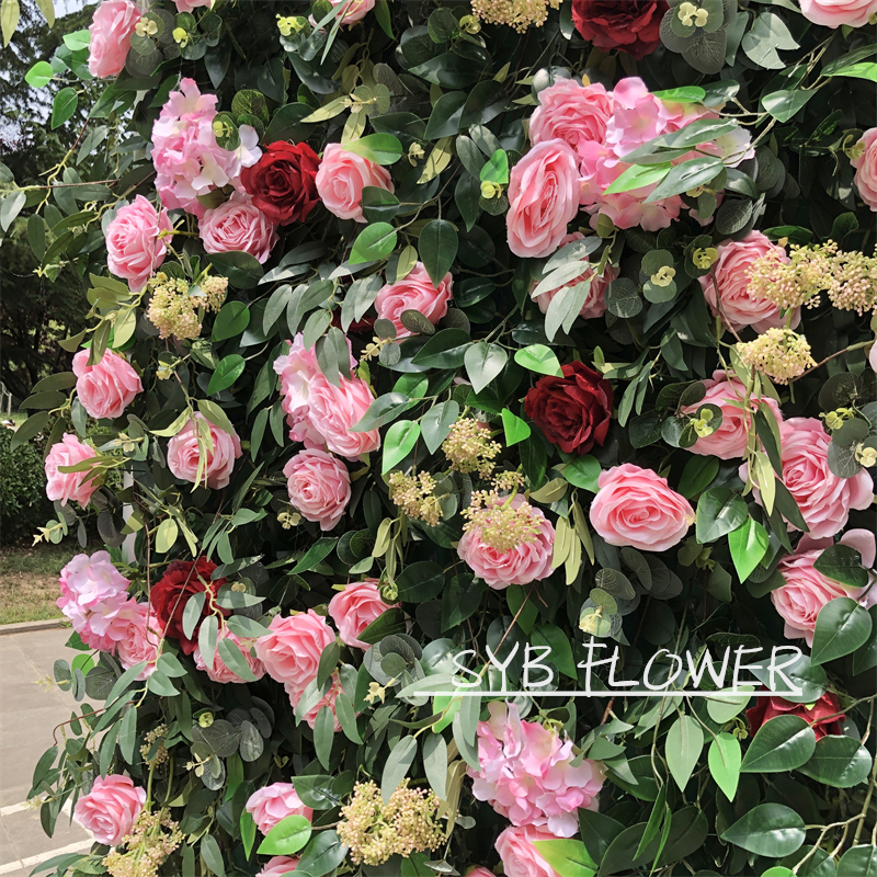 #213 SYB FLOWER Customized Simulation Flower Wall Wholesale Gift Wall Wedding Decoration Wedding Backdrop Event