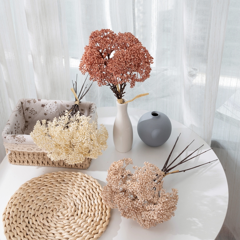 YC1080 New Artificial Flower Plastic Bean Accessory Bundle in Stock for Home Kitchen Bedroom Wedding Party Decor