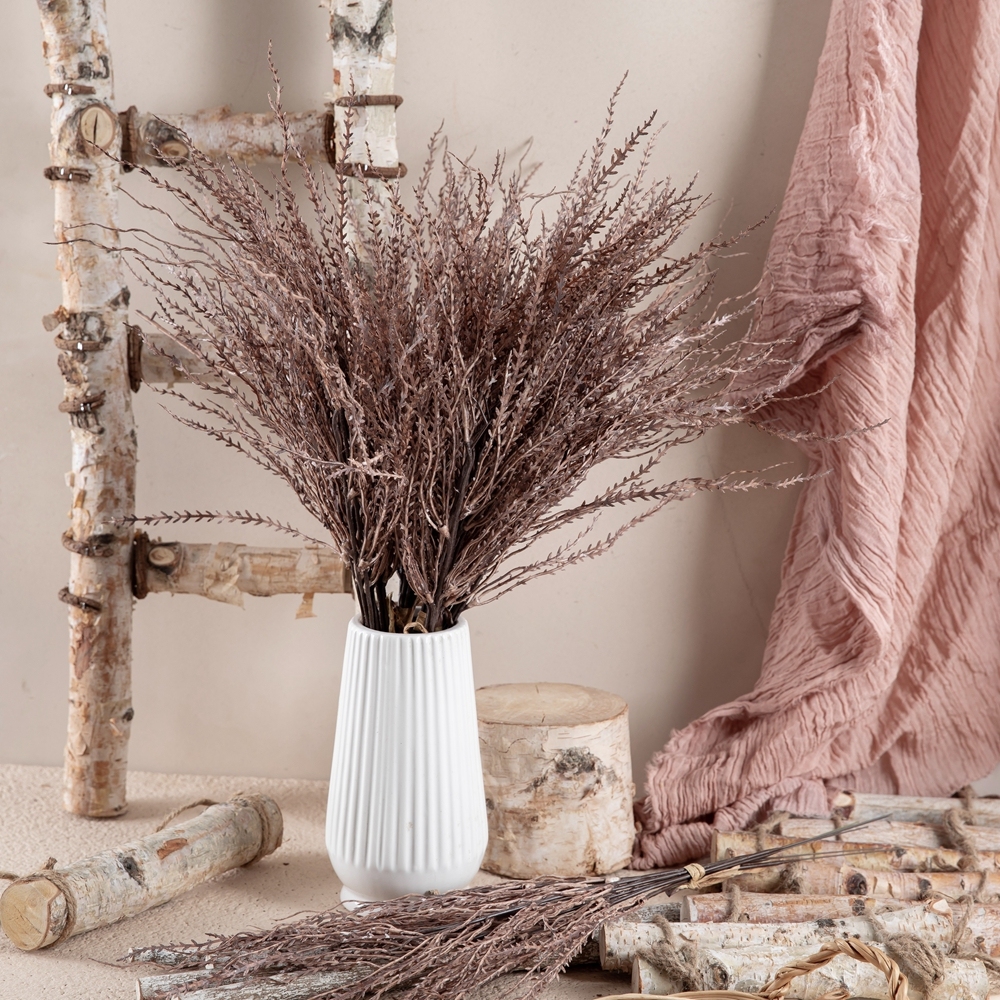 YC1084 New Artificial Flower Three-pronged Leaf Bunches Low MOQ for Wedding Home Event Decoration Artificial Flower Arrangement