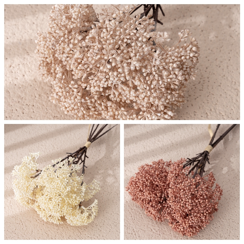 YC1080 New Artificial Flower Plastic Bean Accessory Bundle in Stock for Home Kitchen Bedroom Wedding Party Decor