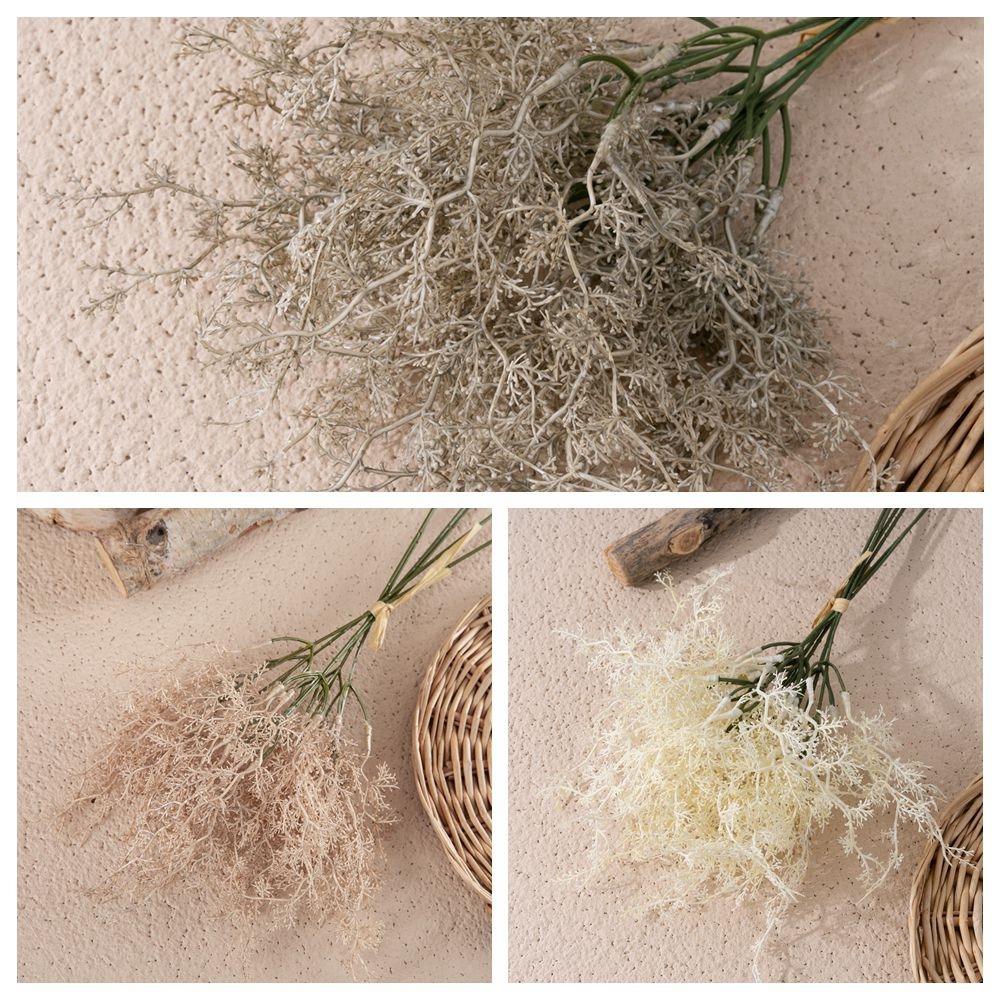 YC1083 Artificia Plant Bunch Plastic Artemisia Fog Long Handle for Wedding Home Hotel Office Decoration Flower Plants