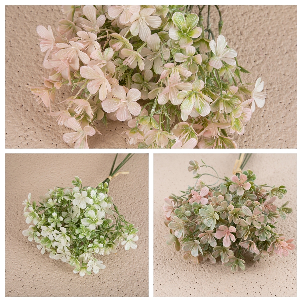 YC1068 Wholesale Cheap in Bulk Artificial Plastic Plum Grass Green Plant Bunch for Home Party Garden Wedding Decoration