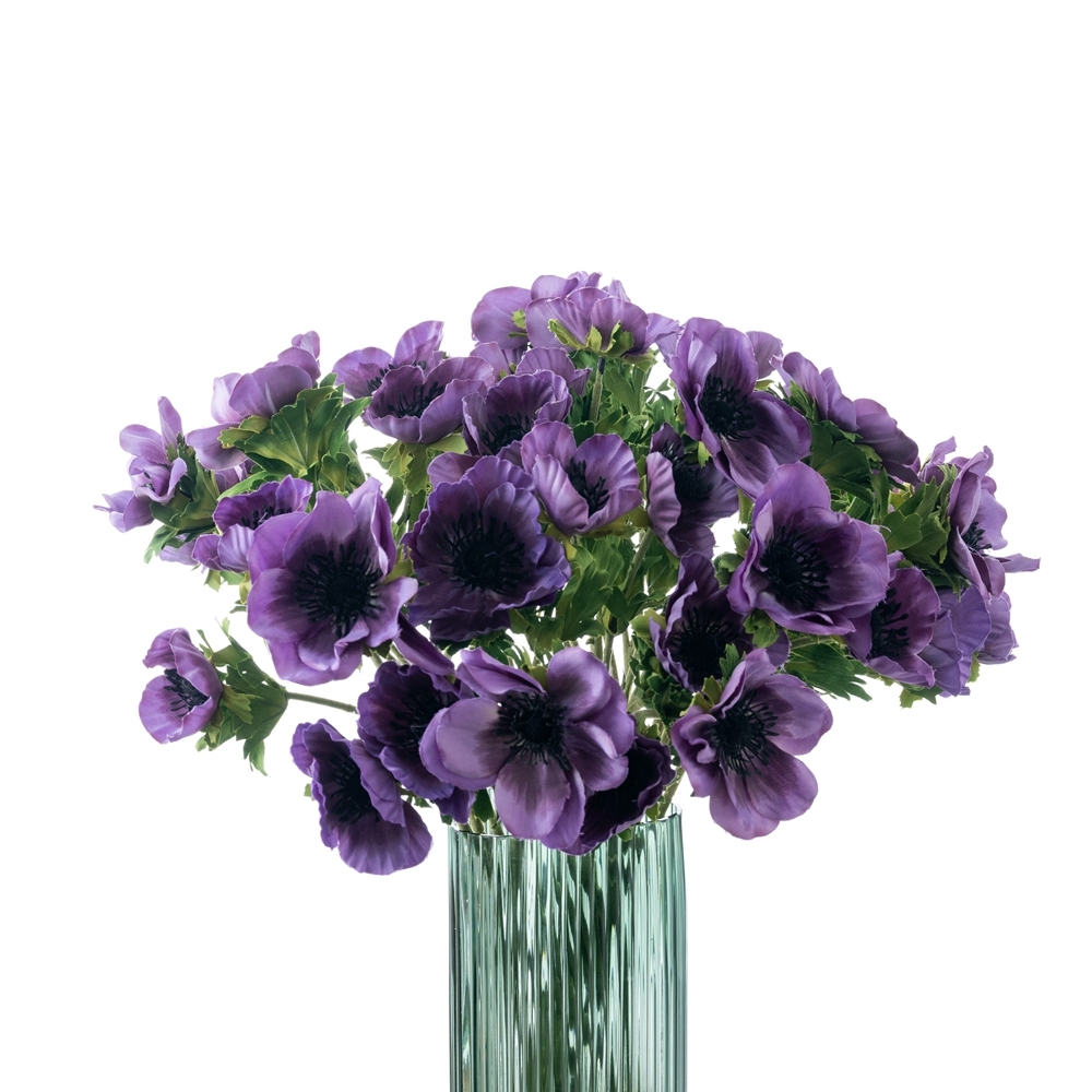 YC1065 Silk Purple 3-heads Camellia Branch For DIY Wedding Shower Centerpieces Arrangements Party Tables Decor