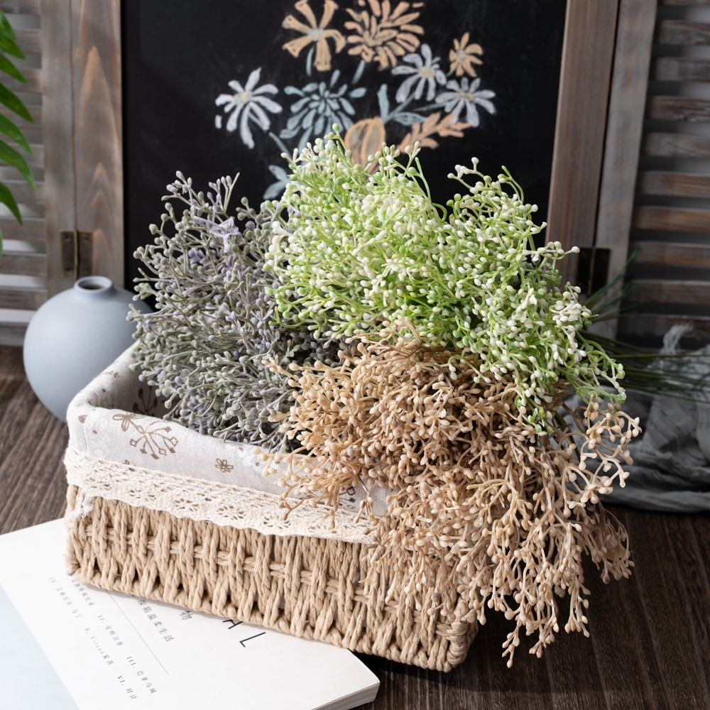 YC1072 Baby's Breath Artificial Flowers Bouquet Gypsophila Bulk Flower for Wedding Crown Home Party Garden Decor