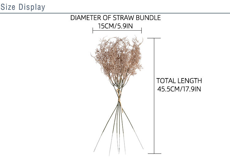 YC1083 Artificia Plant Bunch Plastic Artemisia Fog Long Handle for Wedding Home Hotel Office Decoration Flower Plants