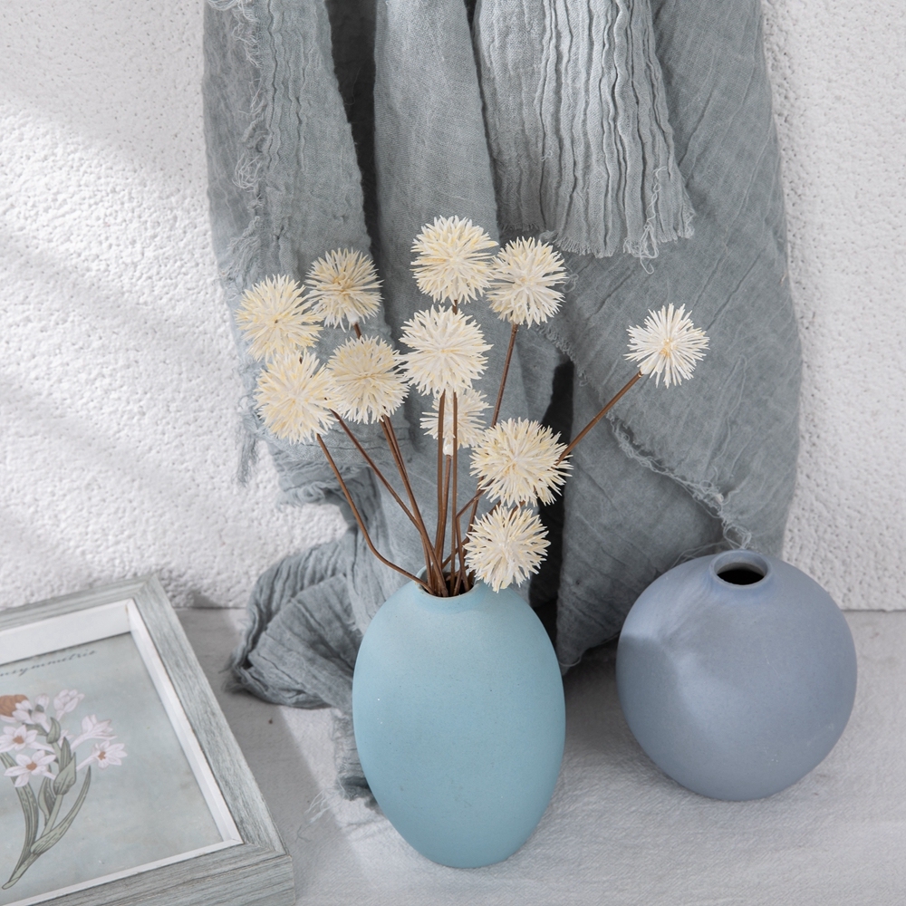 YC1081 Hot Selling 12 heads Artificial Flower Plastic Thorn Ball Bundle for Wedding Party Event Decoration