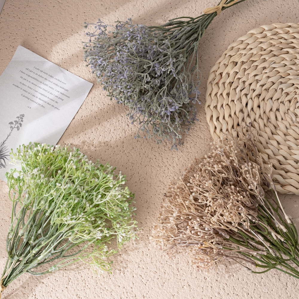 YC1072 Baby's Breath Artificial Flowers Bouquet Gypsophila Bulk Flower for Wedding Crown Home Party Garden Decor