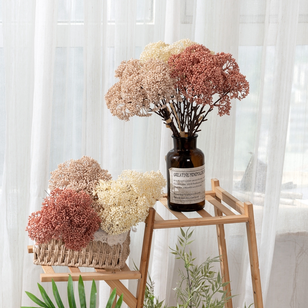 YC1080 New Artificial Flower Plastic Bean Accessory Bundle in Stock for Home Kitchen Bedroom Wedding Party Decor
