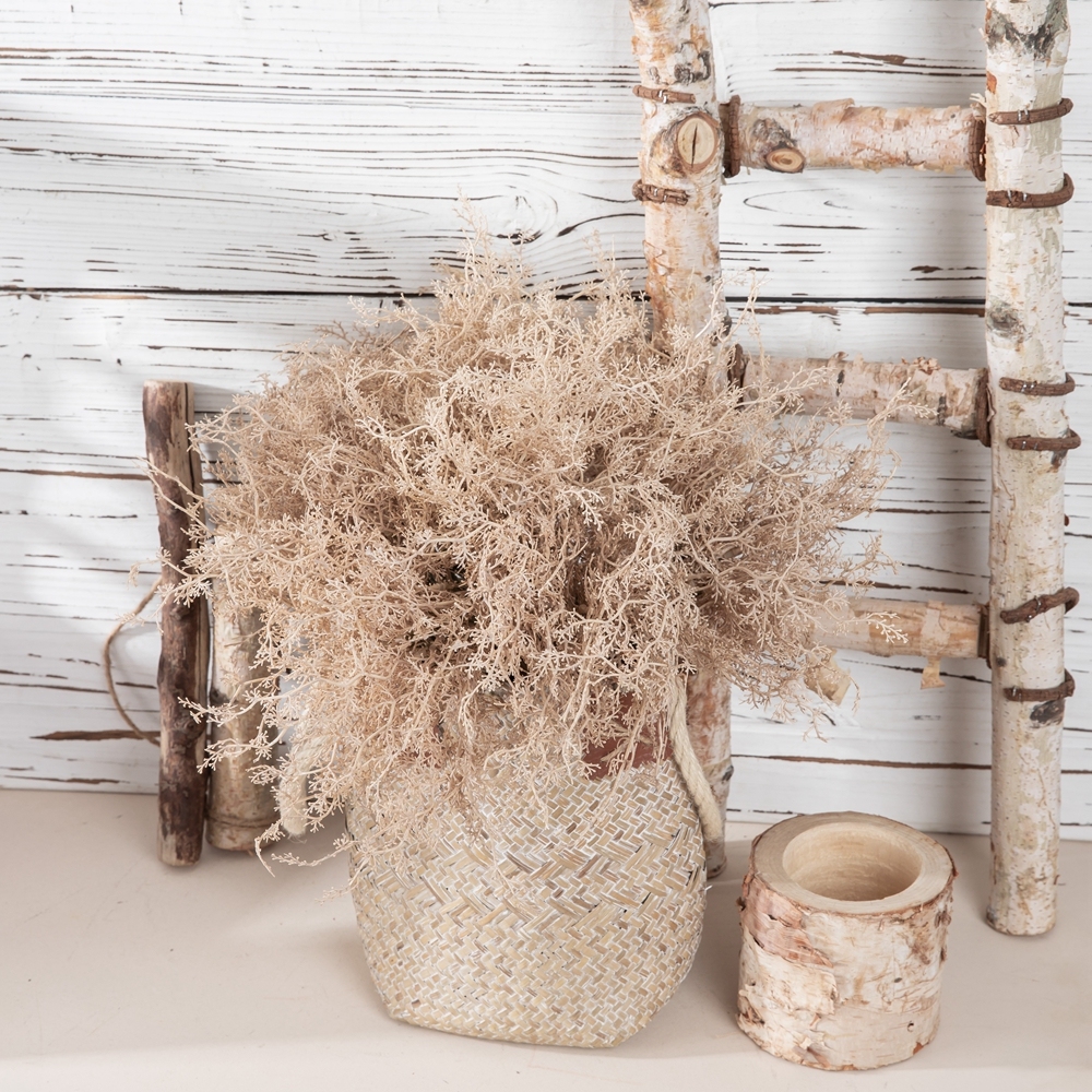 YC1083 Artificia Plant Bunch Plastic Artemisia Fog Long Handle for Wedding Home Hotel Office Decoration Flower Plants