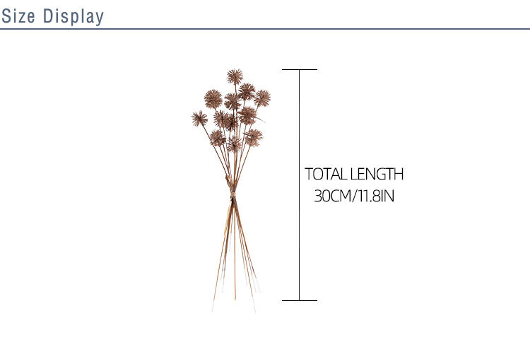 YC1081 Hot Selling 12 heads Artificial Flower Plastic Thorn Ball Bundle for Wedding Party Event Decoration