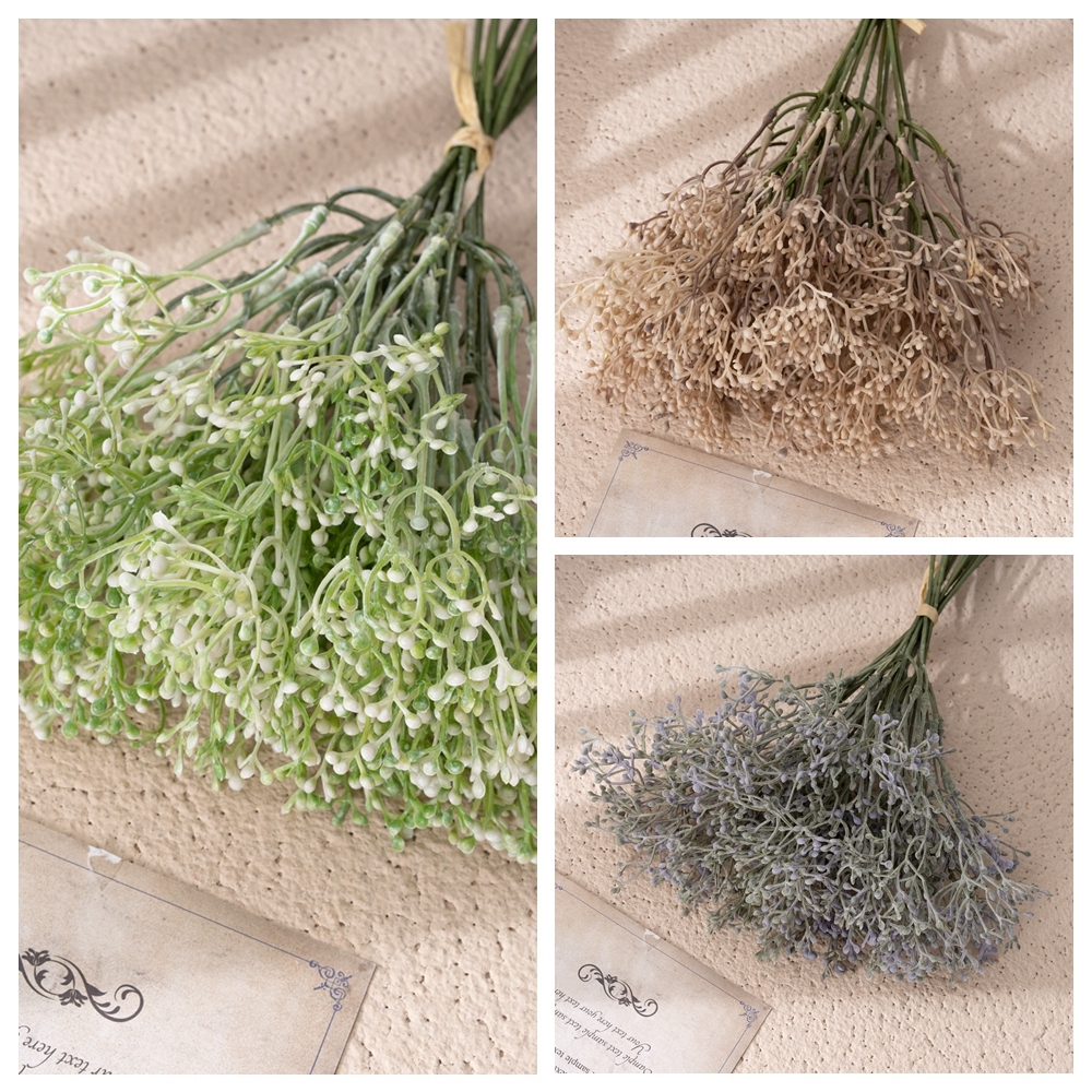 YC1072 Baby's Breath Artificial Flowers Bouquet Gypsophila Bulk Flower for Wedding Crown Home Party Garden Decor