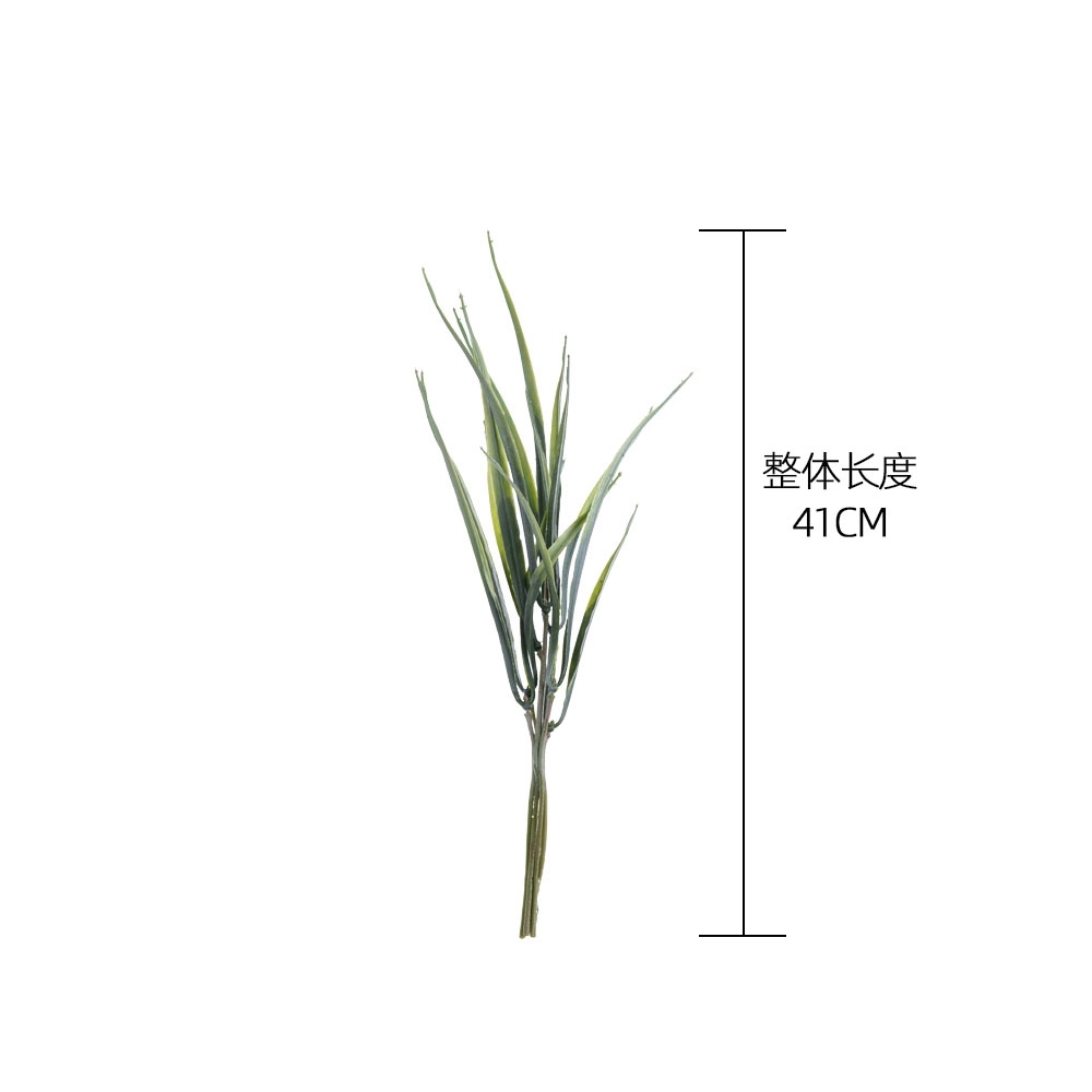YC1092 Artificial Green Leaf Bunch Two Forks Hot Selling Flower Wall Backdrop Decorative Flowers and Plants