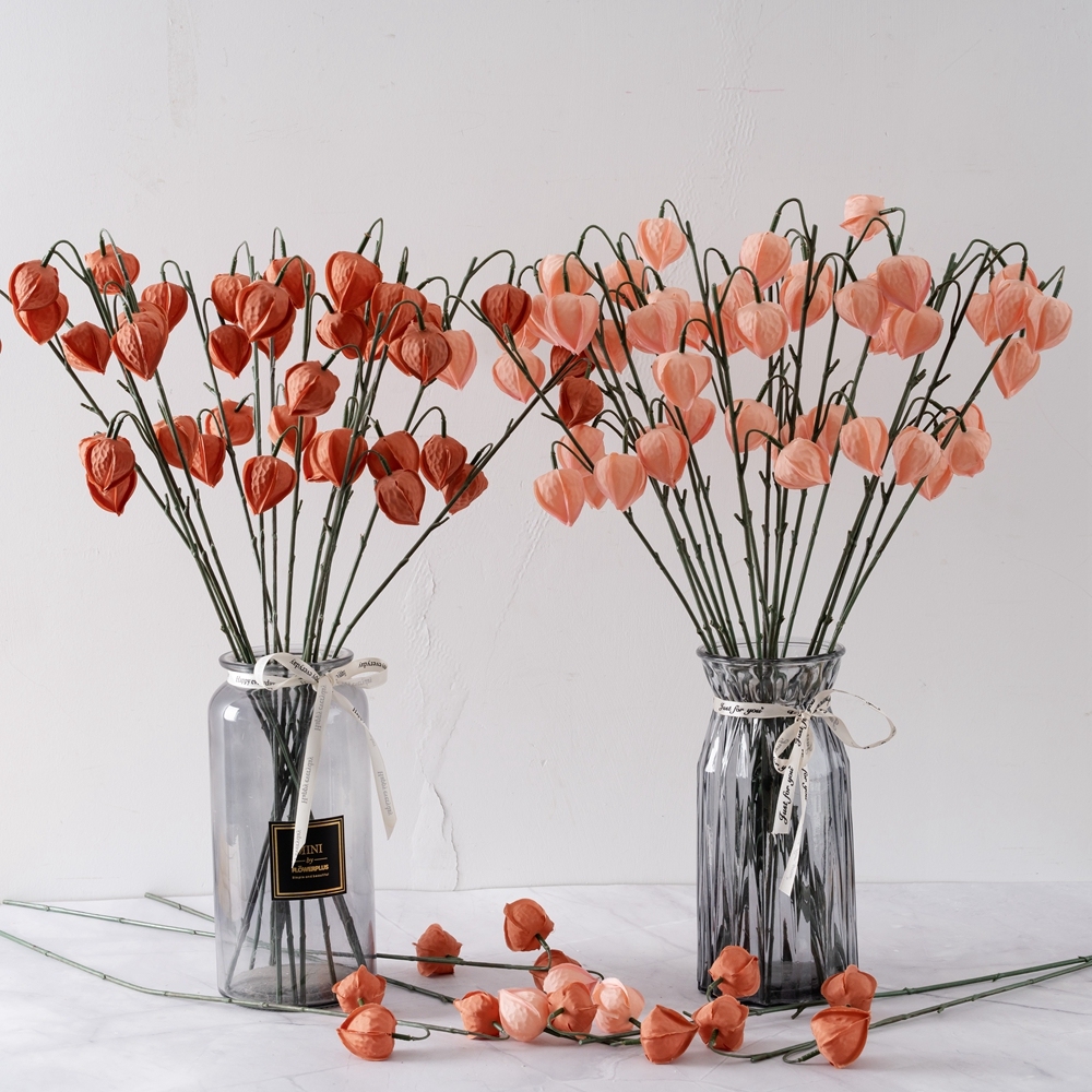 YC1116 Silk Flowers Artificial Lantern Fruit Hanging Home Decoration Combo Gradual Change Centerpieces Arrangements Party